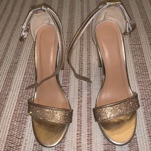 Gold sparkly Heels